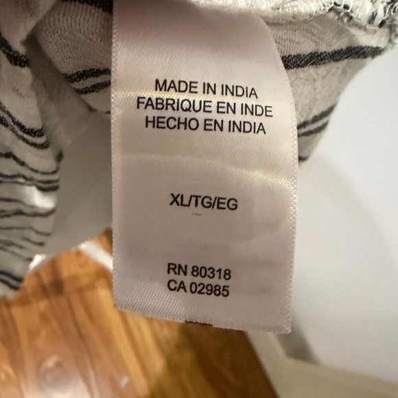 Lucky Brand Black and White Striped Shirt - Picture 5 of 6